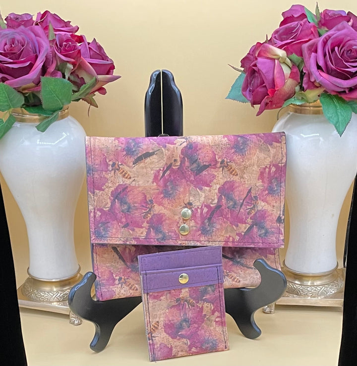 Cock Leather Clutch With Card Case Holder